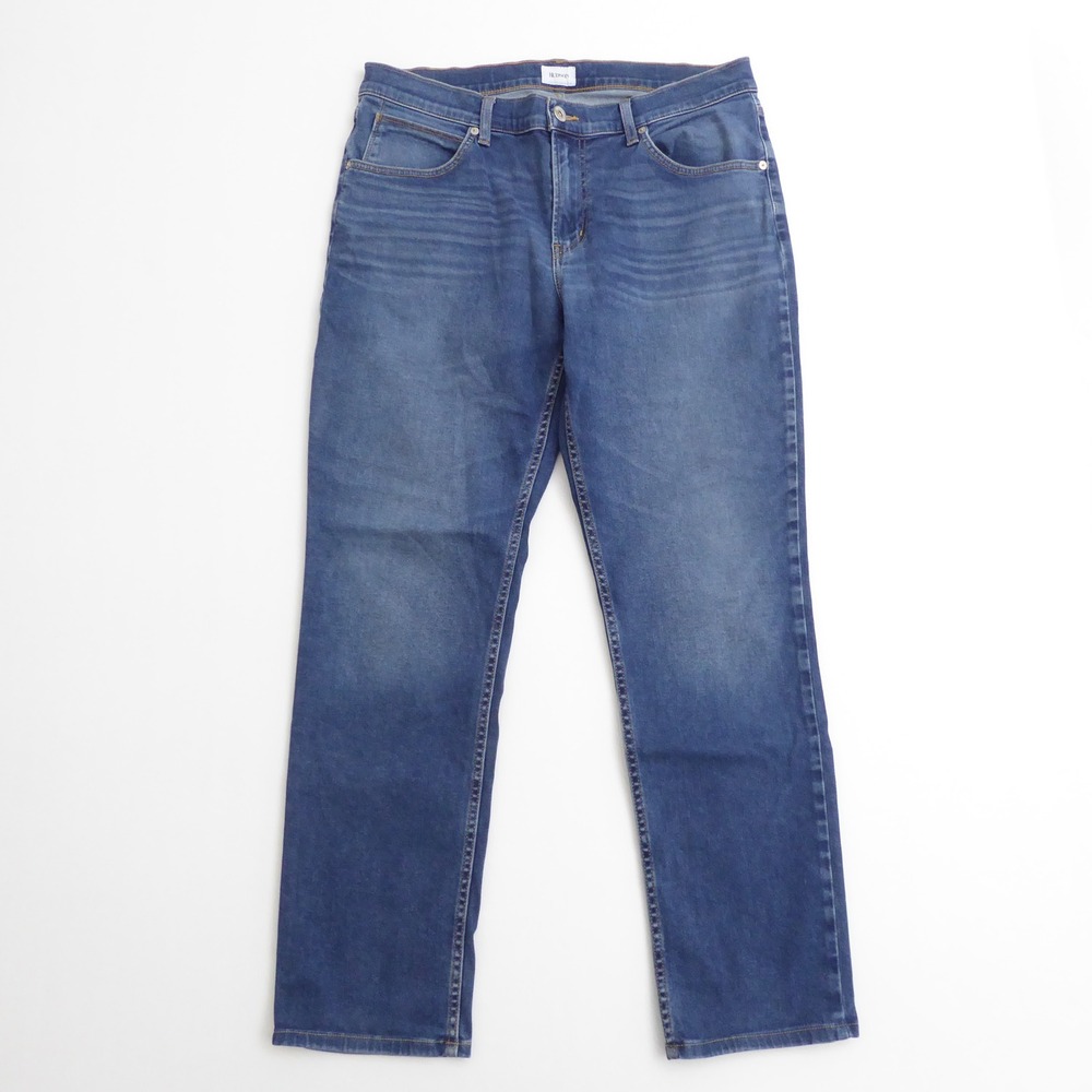 Hudson Mens Blake Slim Straight Jeans Blue Stretch Denim 36 x 30.5"